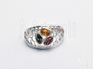 Ambre en argent AM045